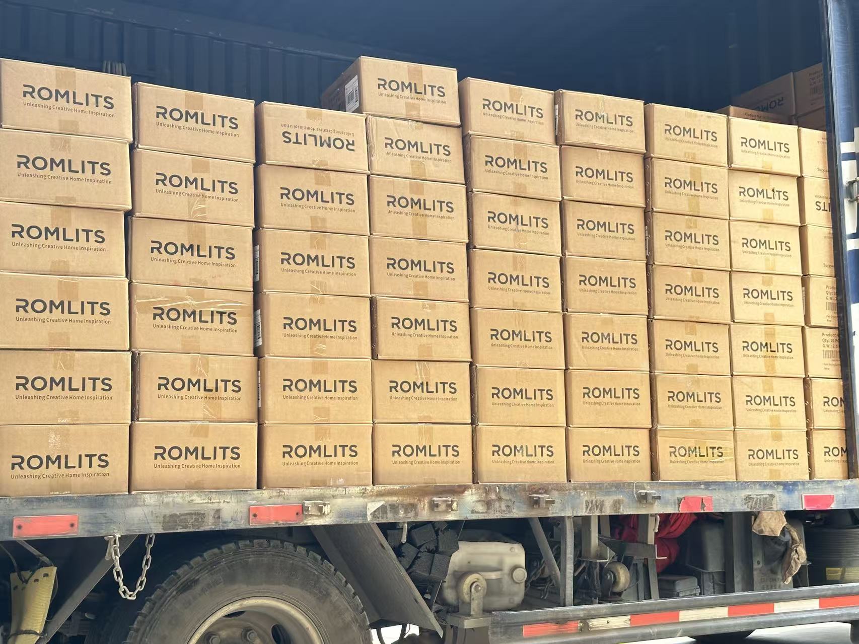 Romlits mass bulk shipment container fulfillment warehouse